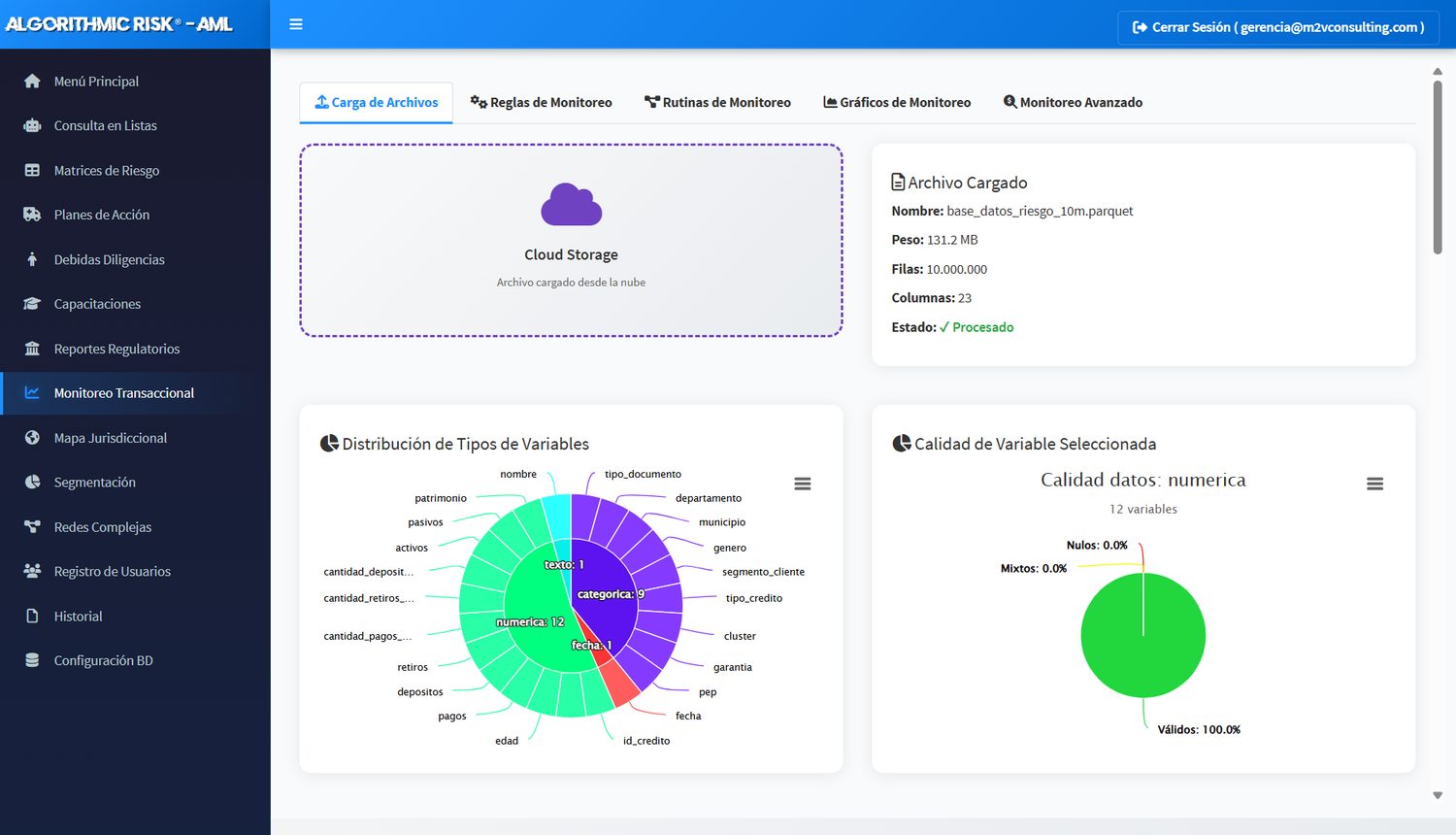 Carga de archivos y calidad de datos